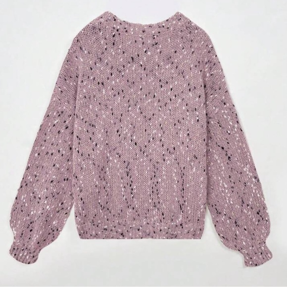 Luxe chunky marble knitted sweater top - Picture 2 of 6